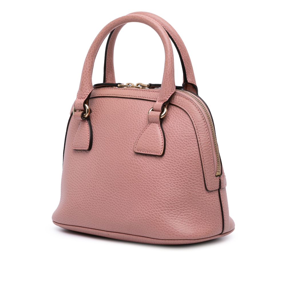 Pre-Loved Gucci Mini Leather GG Charm Dome Satchel - Picture 2 of 11